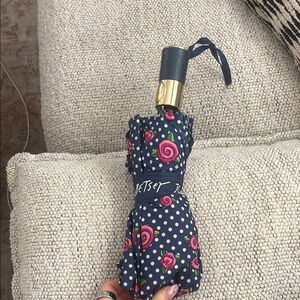 Betsey Johnson Polka Dot and Rose Umbrella